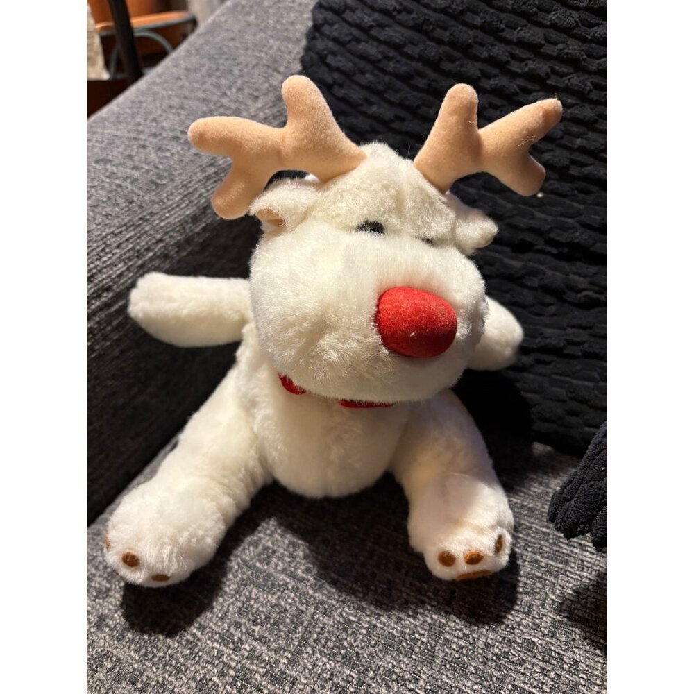 Mary Meyer Plush Reindeer Red‎ Nose Christmas Holiday Toy Kids